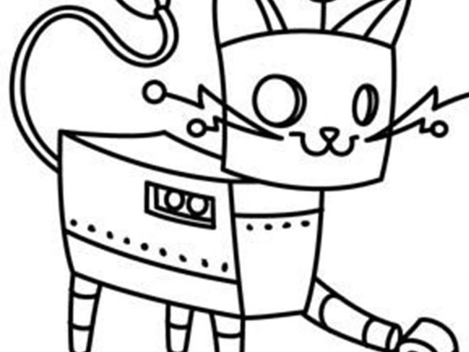 free  easy to print robot coloring pages  tulamama
