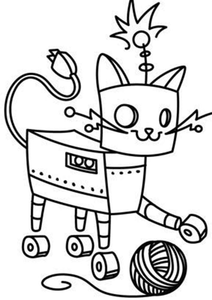 Cute Robot Coloring Pages Latest Free - Coloring Pages Printable