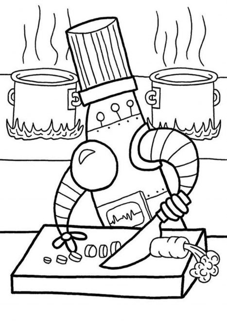 Free & Easy To Print Robot Coloring Pages - Tulamama