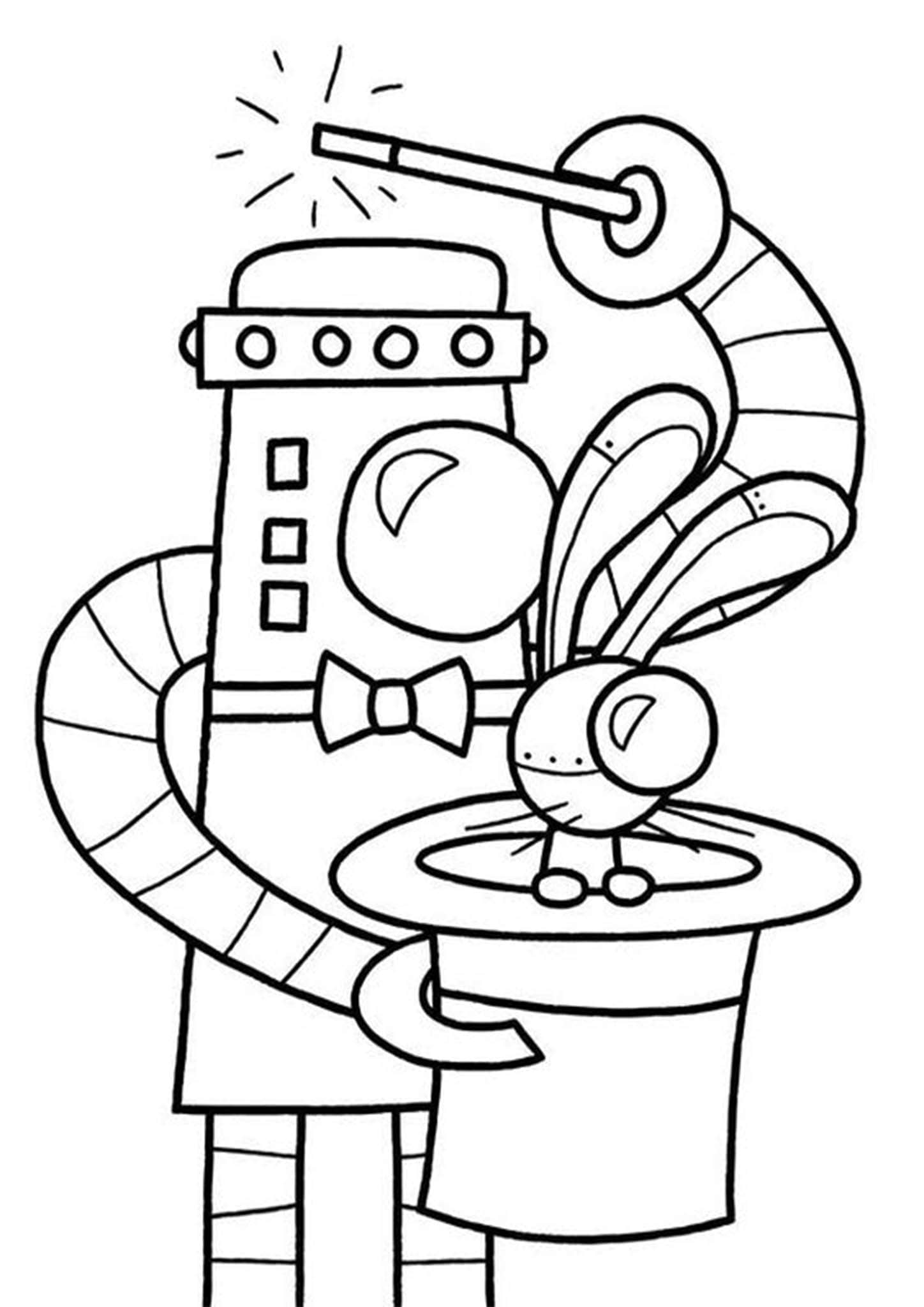 Free & Easy To Print Robot Coloring Pages - Tulamama