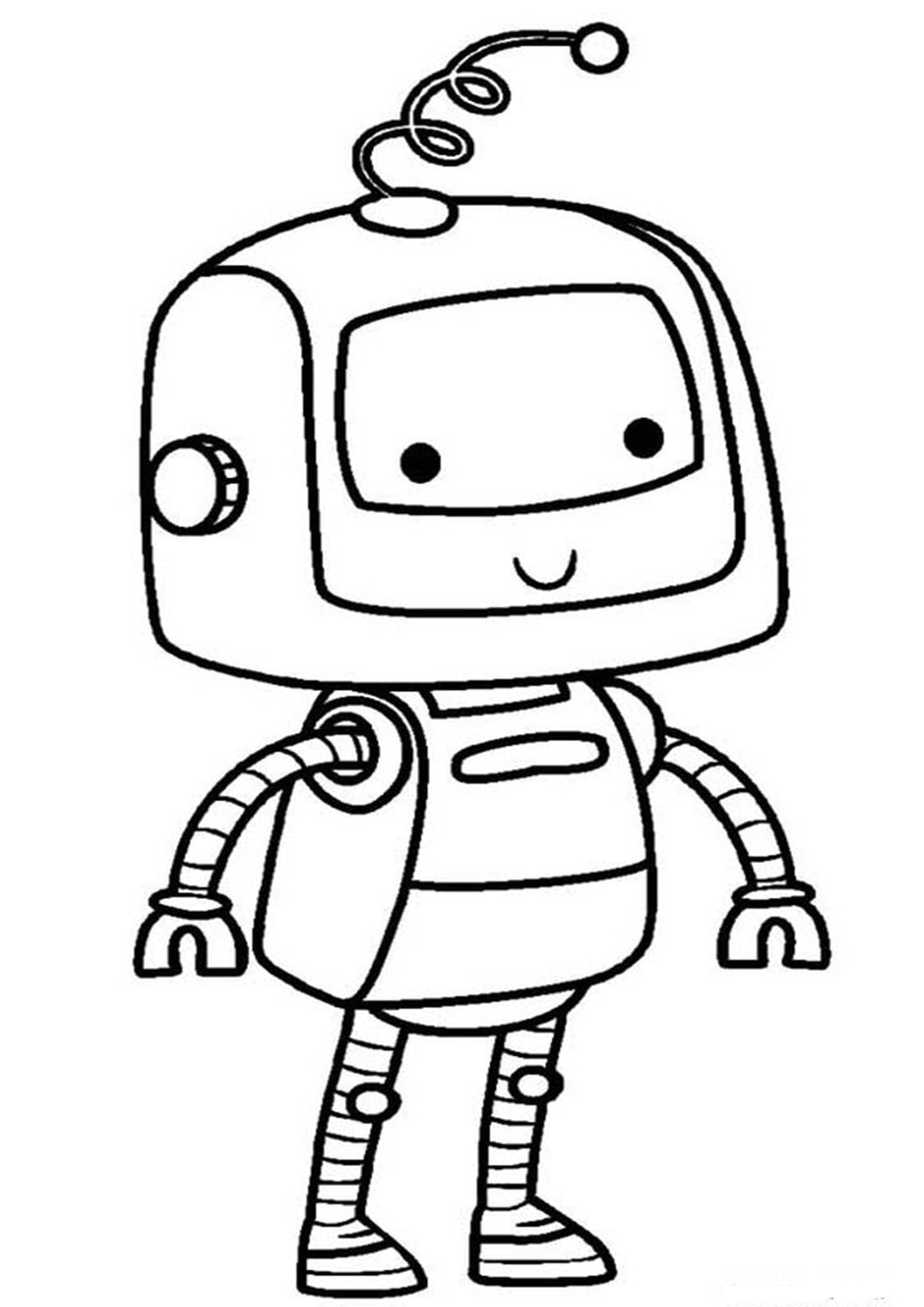 Free & Easy To Print Robot Coloring Pages Tulamama