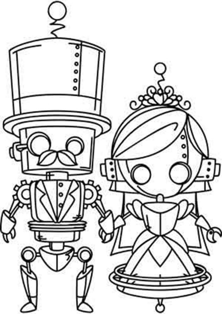Free & Easy To Print Robot Coloring Pages   Tulamama