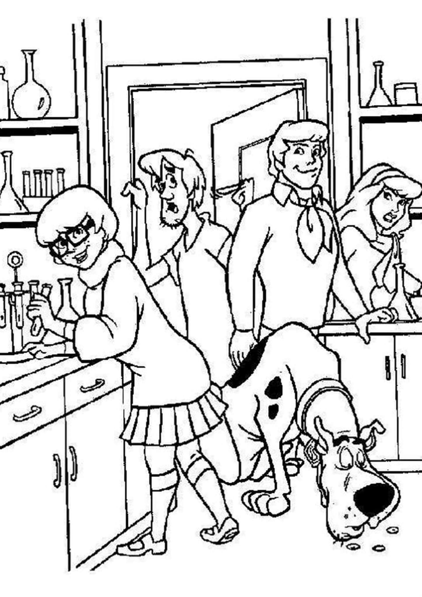 Free & Easy To Print Scooby Doo Coloring Pages - Tulamama