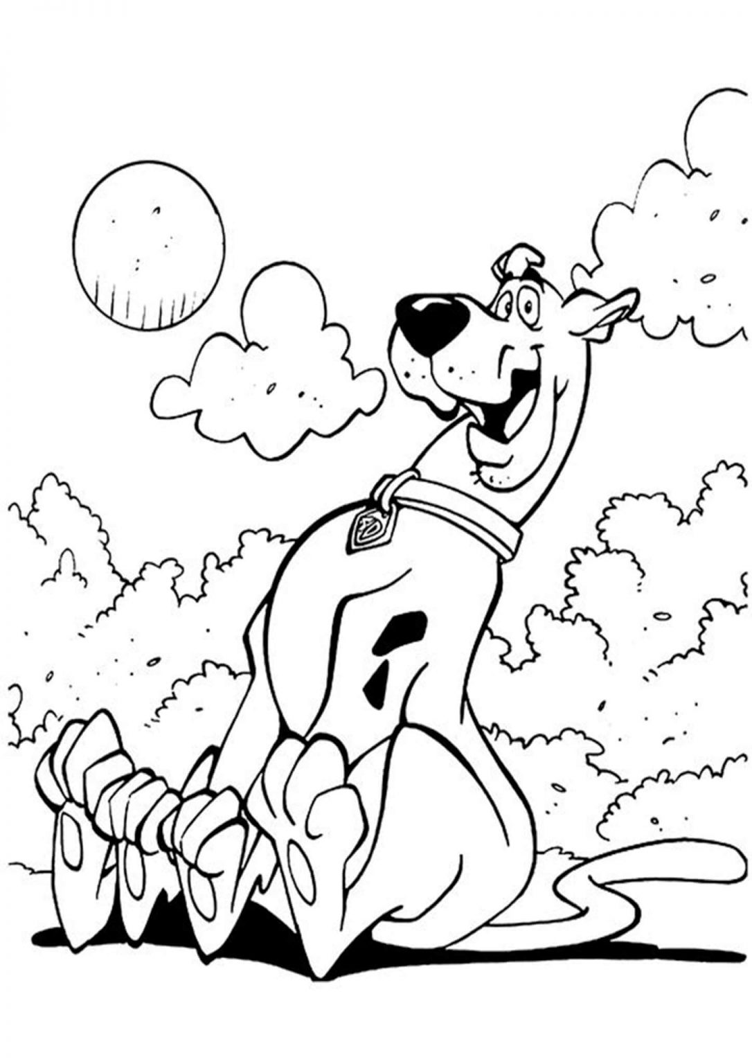 Free Printable Scooby Doo Coloring Pages - Printable Word Searches