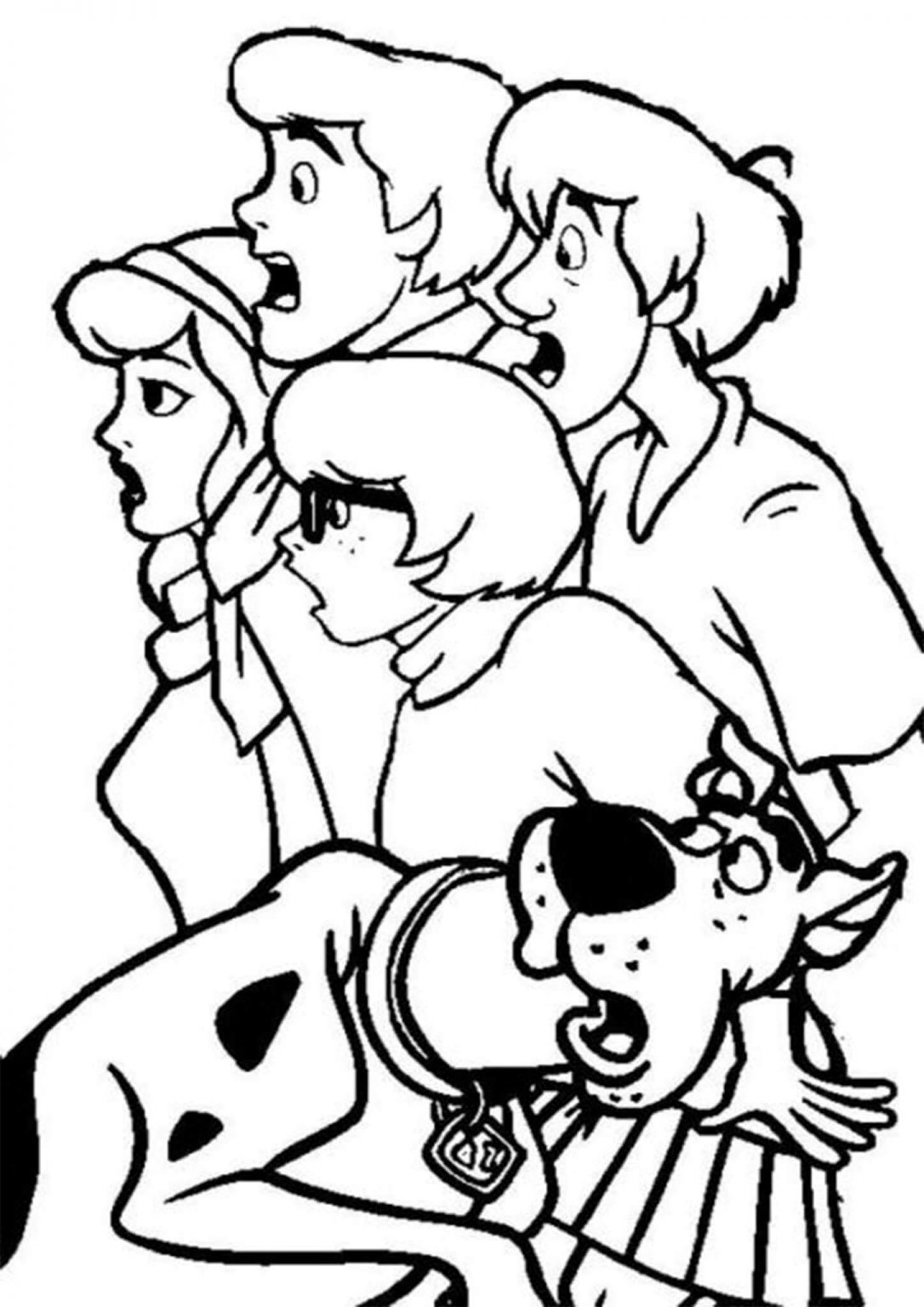 Free & Easy To Print Scooby Doo Coloring Pages - Tulamama