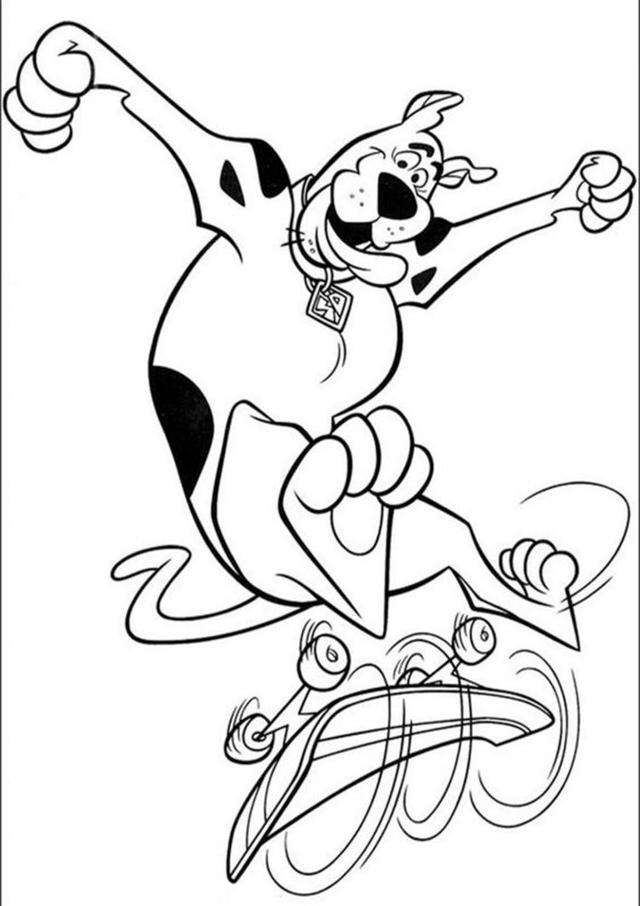 Free & Easy To Print Scooby Doo Coloring Pages - Tulamama