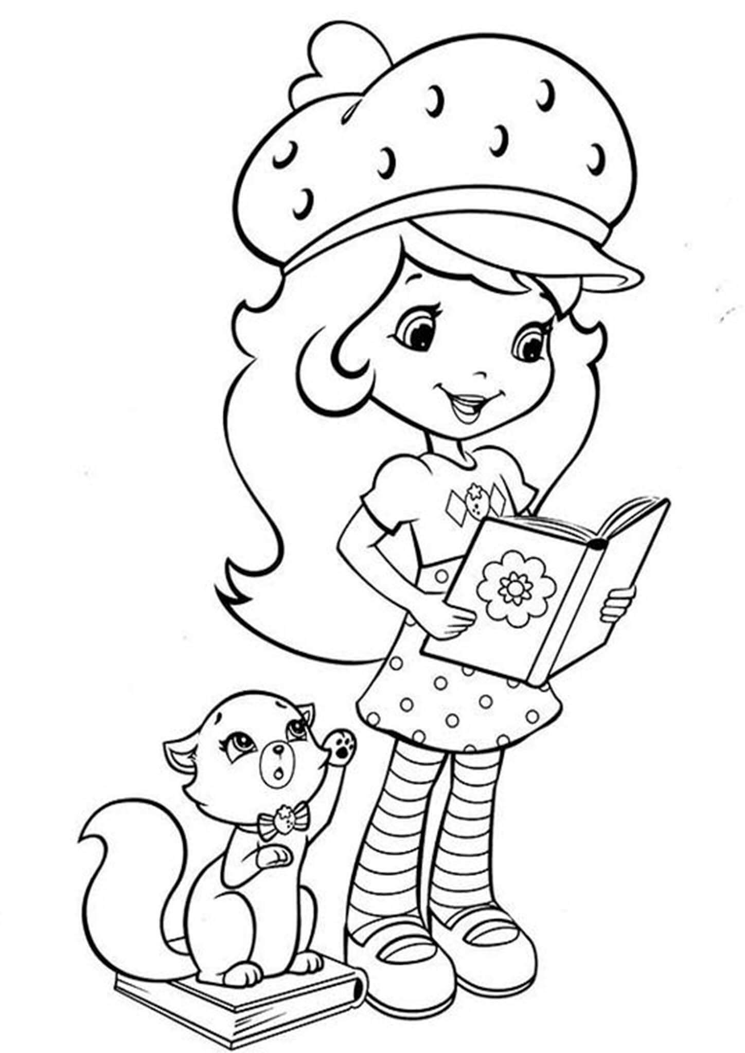 Free & Easy To Print Strawberry Shortcake Coloring Pages - Tulamama