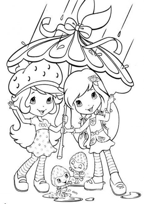 Free & Easy To Print Strawberry Shortcake Coloring Pages - Tulamama