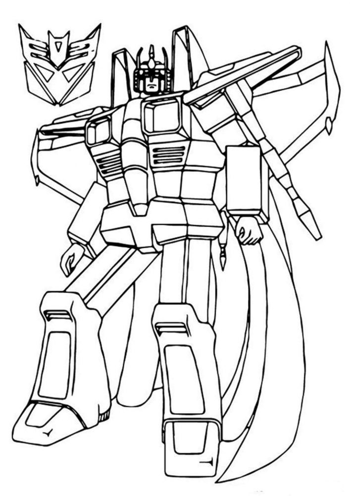 Transformers Coloring Pages for Kids.