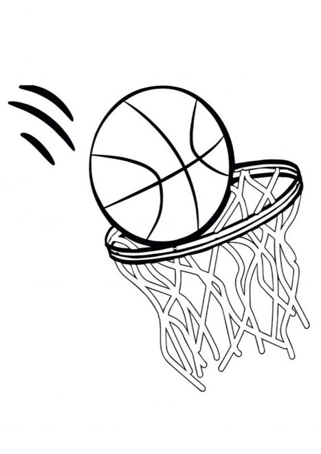 Free & Easy To Print Basketball Coloring Pages - Tulamama