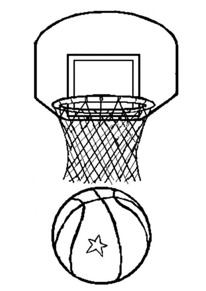 Free & Easy To Print Basketball Coloring Pages - Tulamama