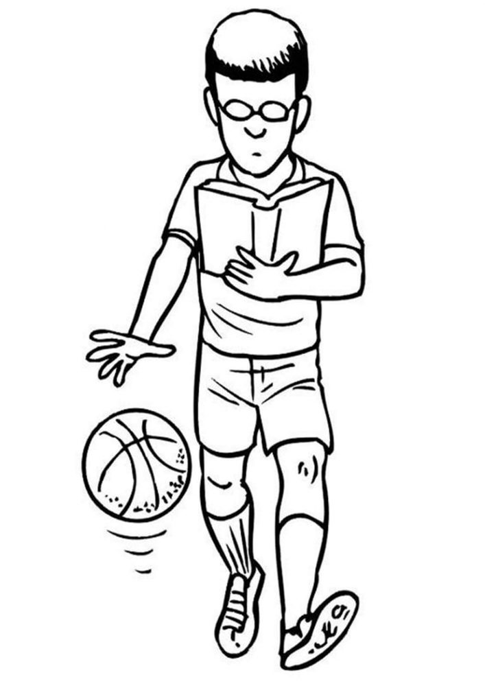 Download Free & Easy To Print Basketball Coloring Pages - Tulamama