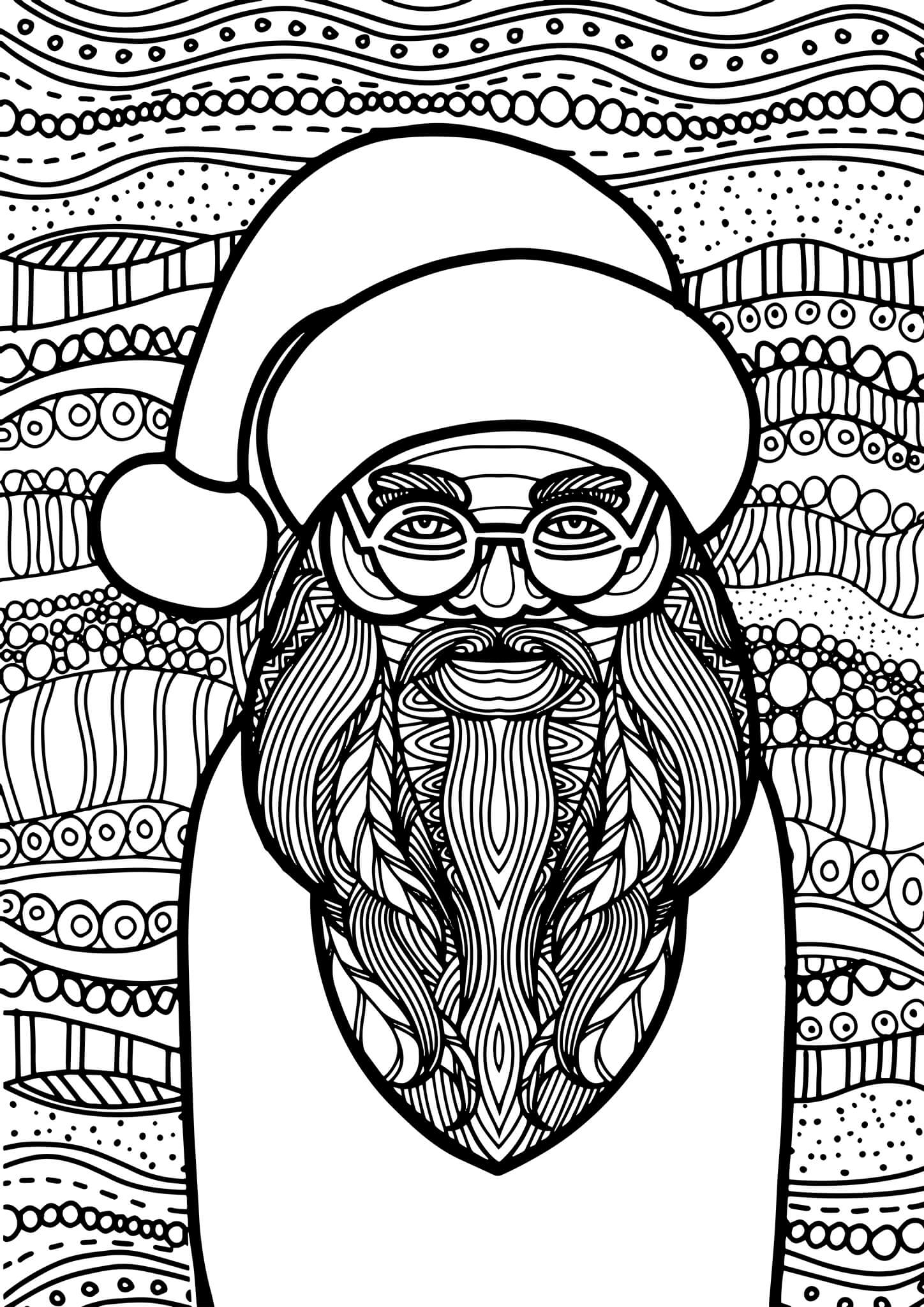 Free & Easy To Print Adult Christmas Coloring Pages