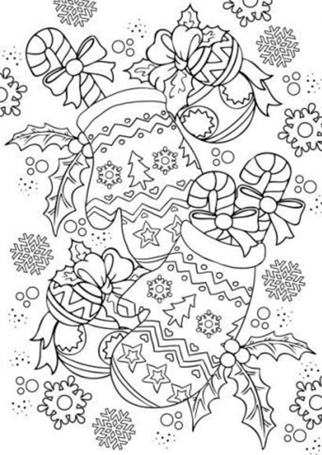 Free Printable Holiday Coloring Pages For Adults Coloring Christmas Pages Adult Books