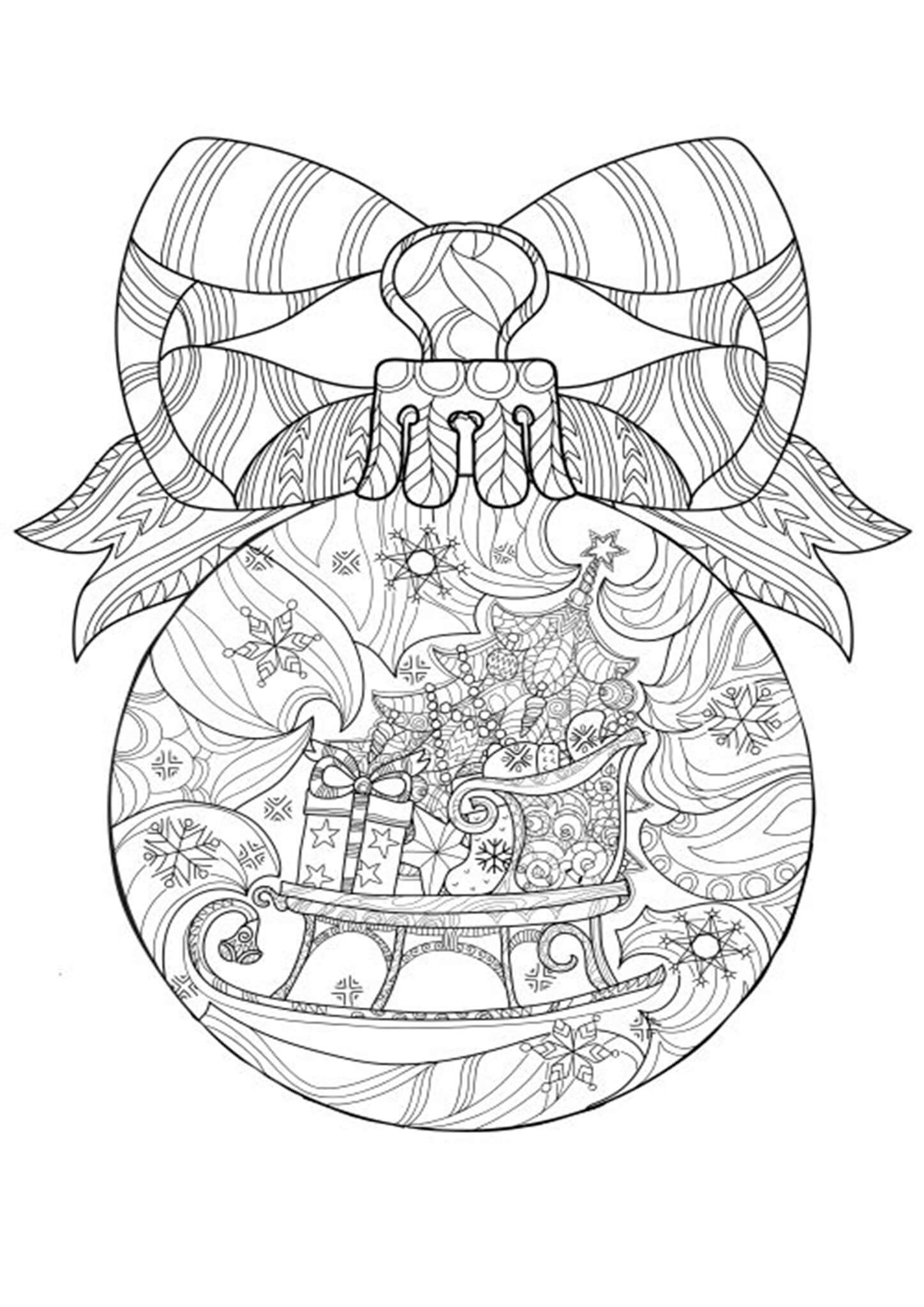 Awesome Adult Coloring Pages Christmas Coloring Pages
