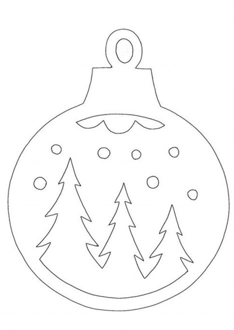 Christmas Ornament Coloring Pages - Tulamama