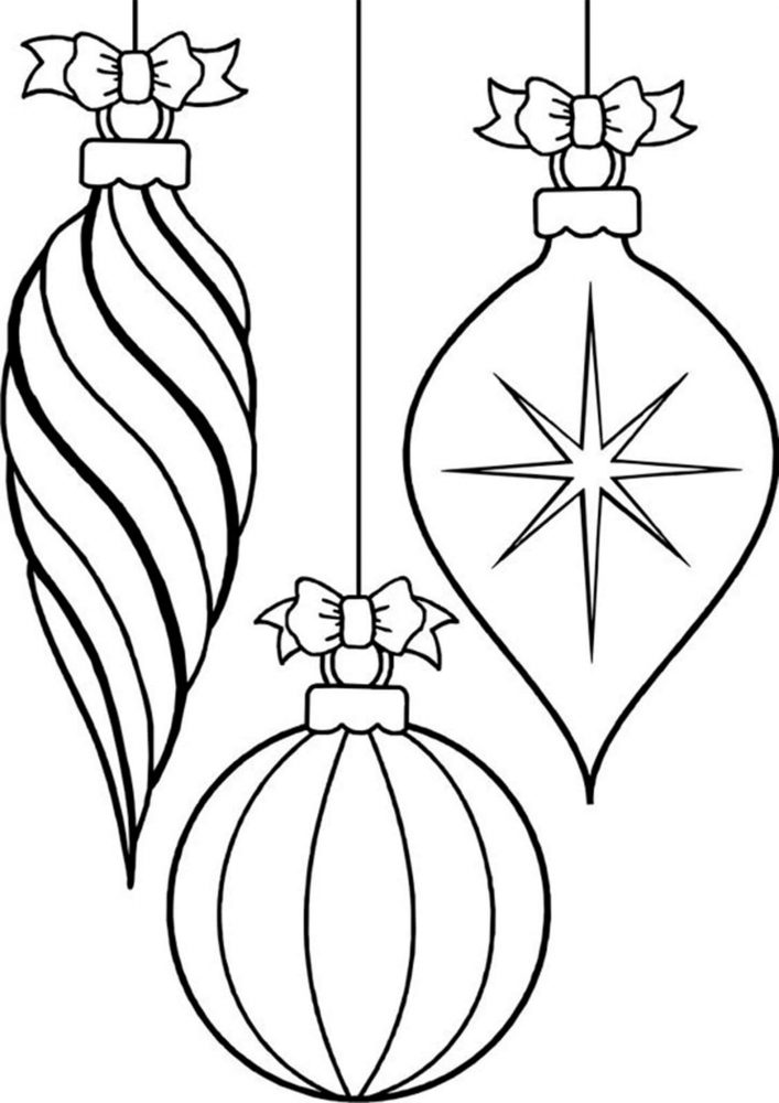 Christmas Ornament Coloring Pages Tulamama