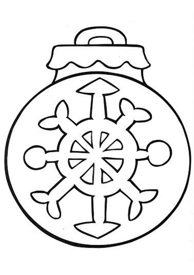 Christmas Ornament Coloring Pages - Tulamama