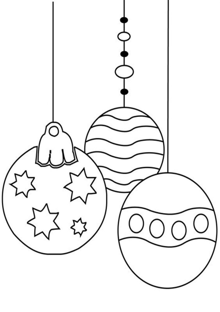 Christmas Ornament Coloring Pages - Tulamama