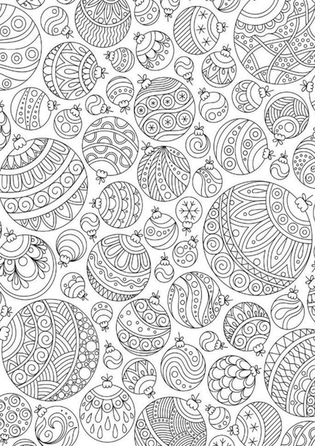 Free & Easy To Print Adult Christmas Coloring Pages - Tulamama