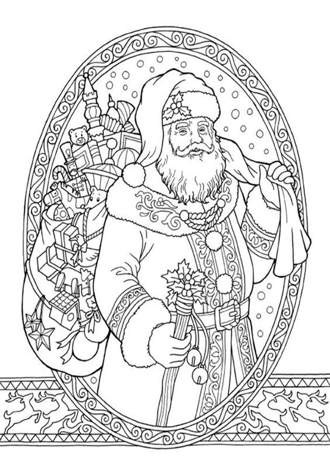 Free Easy To Print Adult Christmas Coloring Pages Tulamama