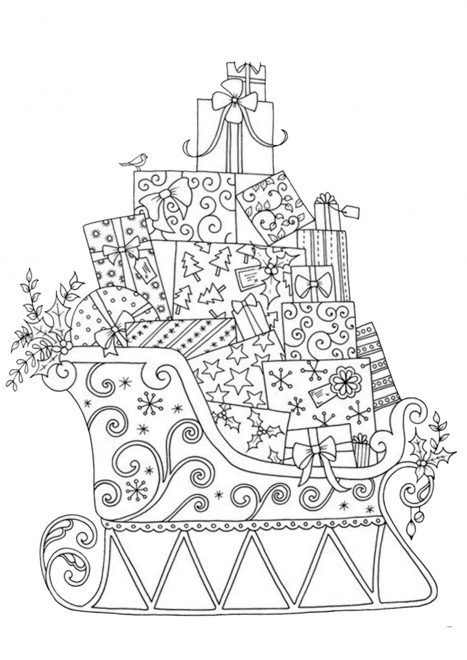 10 Adult Christmas Coloring Pages for Holiday Cheer