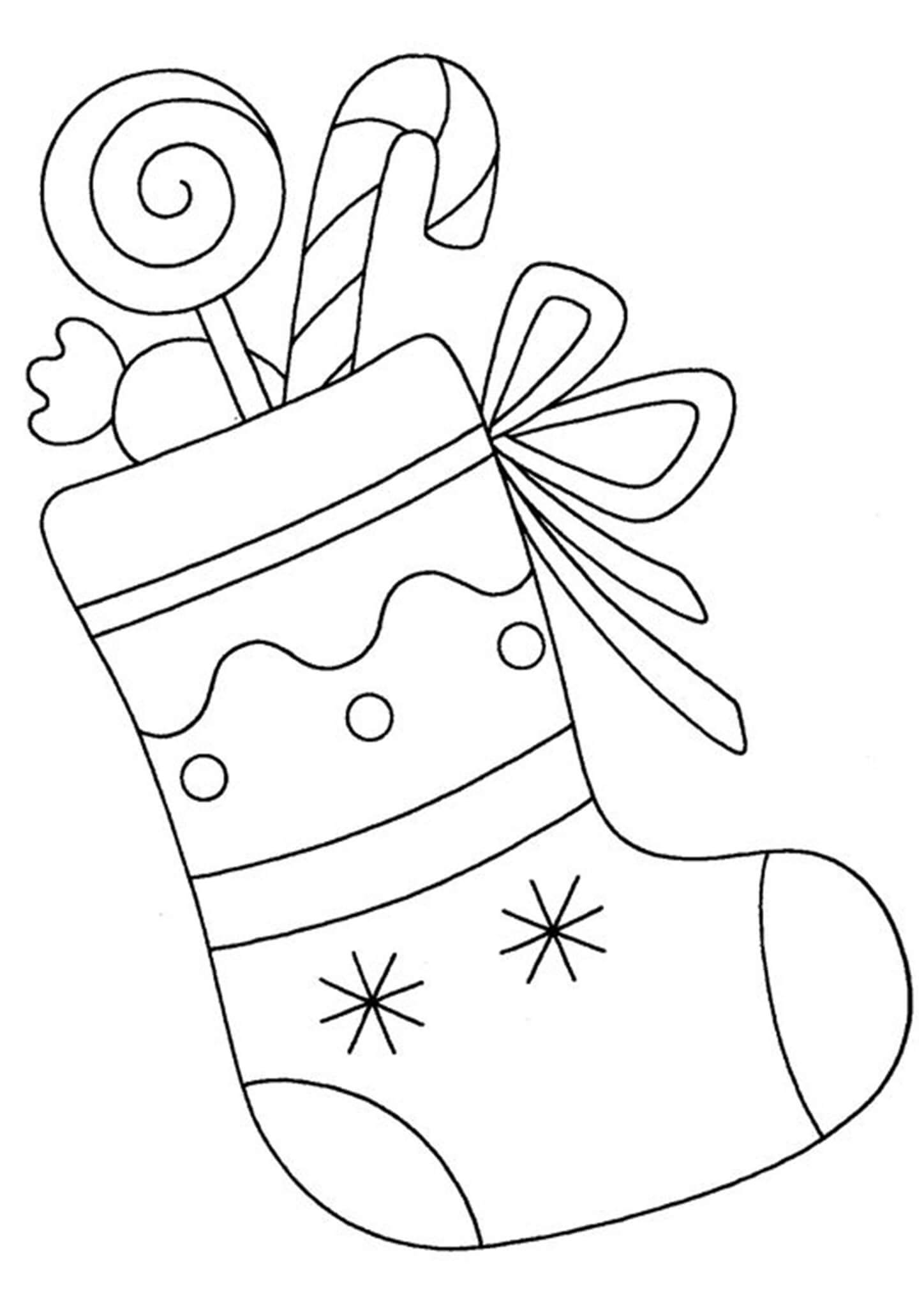 Christmas Stocking Coloring Pages For Kids - Tulamama