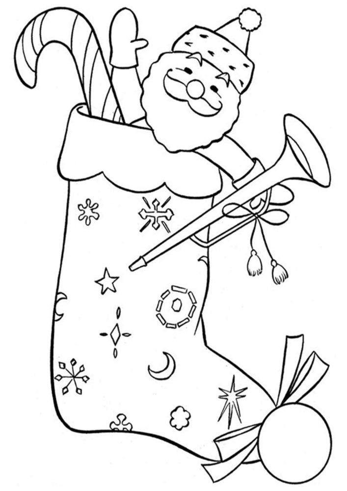 Fun Christmas Stocking coloring pages for your little one. They are free and easy to print. The collection is varied with different skill levels