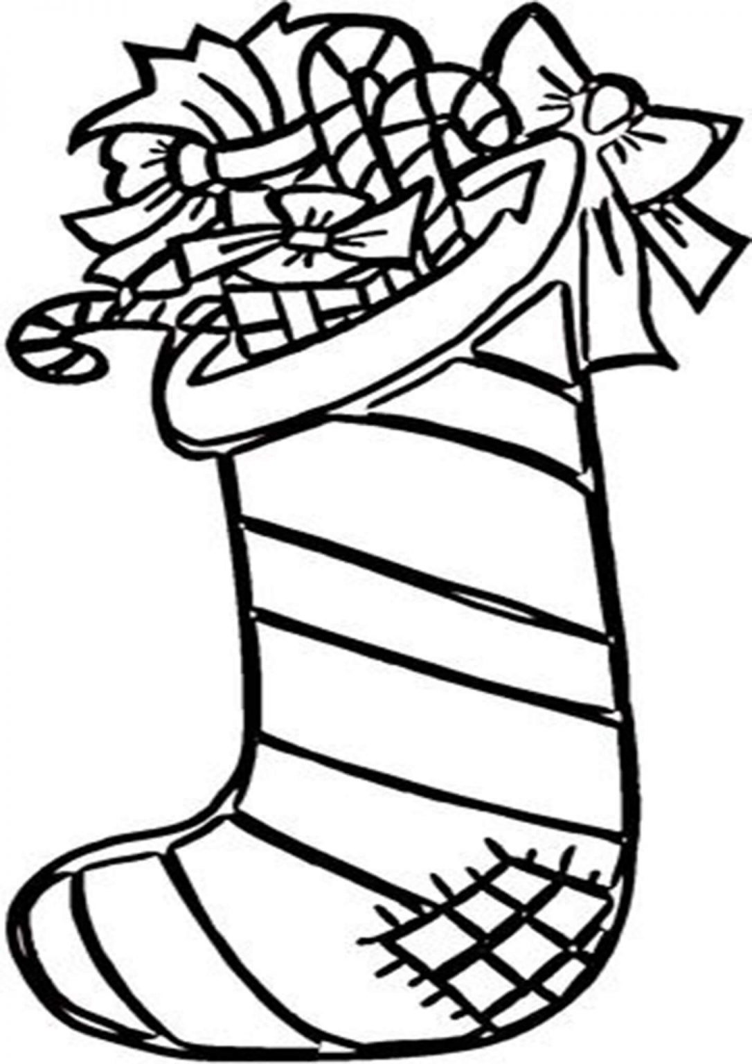 Christmas Stocking Coloring Pages For Kids - Tulamama