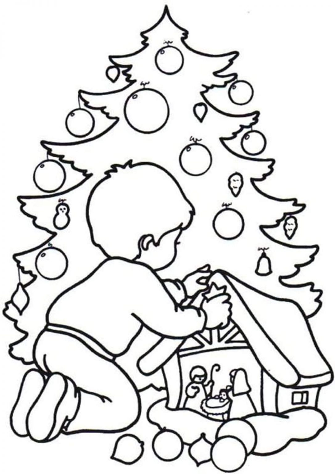 Free & Easy To Print Christmas Tree Coloring Pages - Tulamama