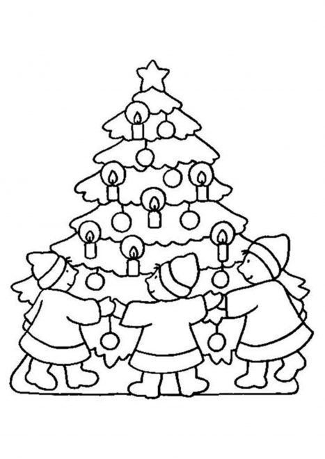 Free &amp; Easy To Print Christmas Tree Coloring Pages - Tulamama