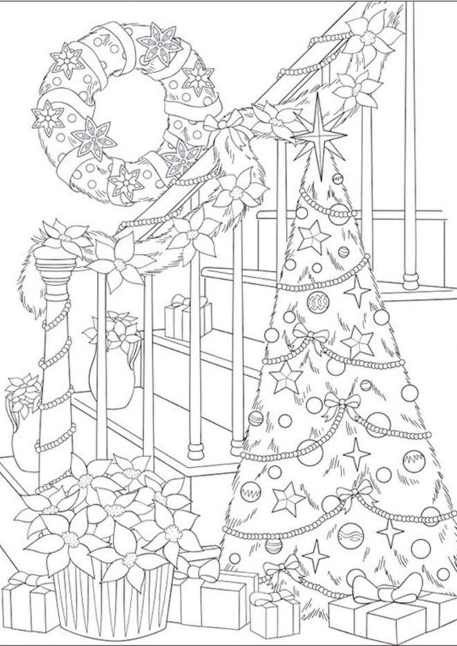 Free Easy To Print Christmas Tree Coloring Pages Tulamama
