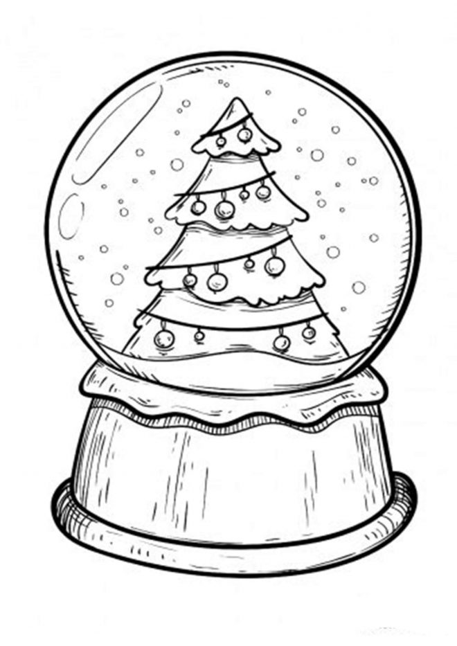 Free & Easy To Print Christmas Tree Coloring Pages - Tulamama