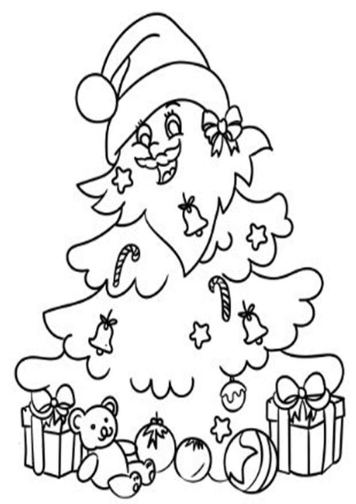 Fun Christmas Tree coloring pages for your little one. They are free and easy to print. The collection is varied with different skill levels
