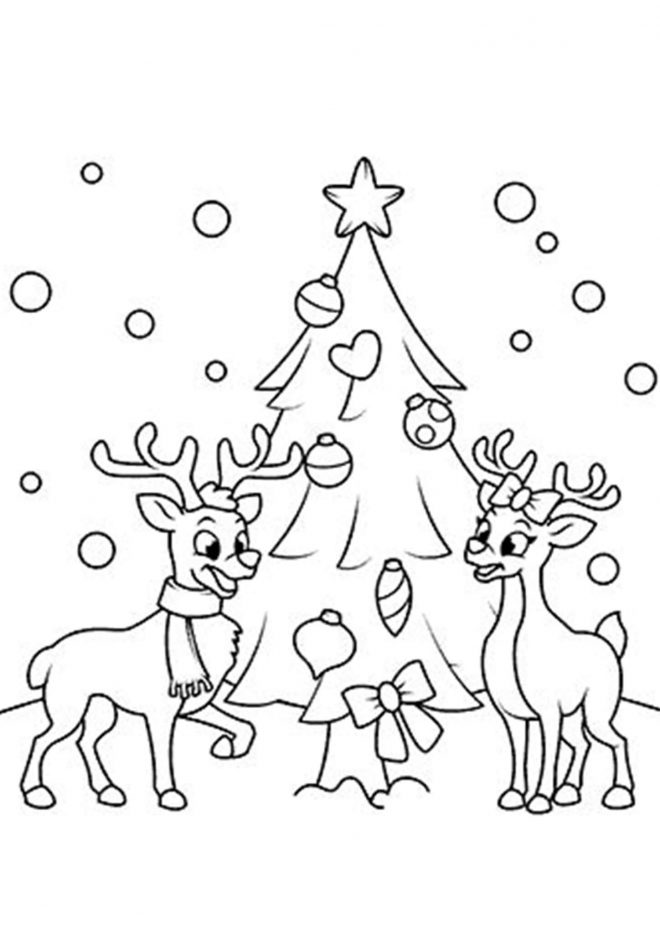 Free & Easy To Print Christmas Tree Coloring Pages - Tulamama