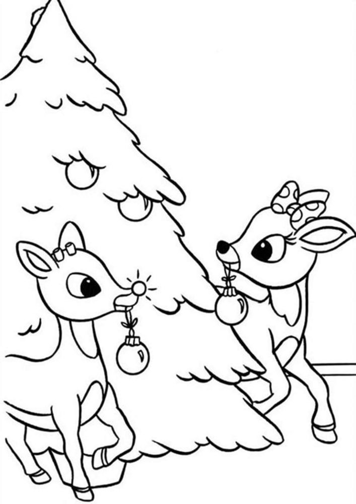 Free Easy To Print Christmas Tree Coloring Pages Tulamama