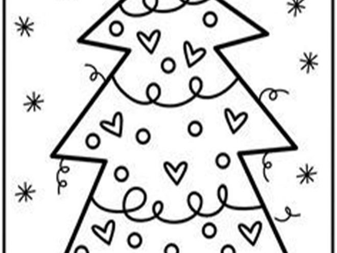 christmass trees coloring pages