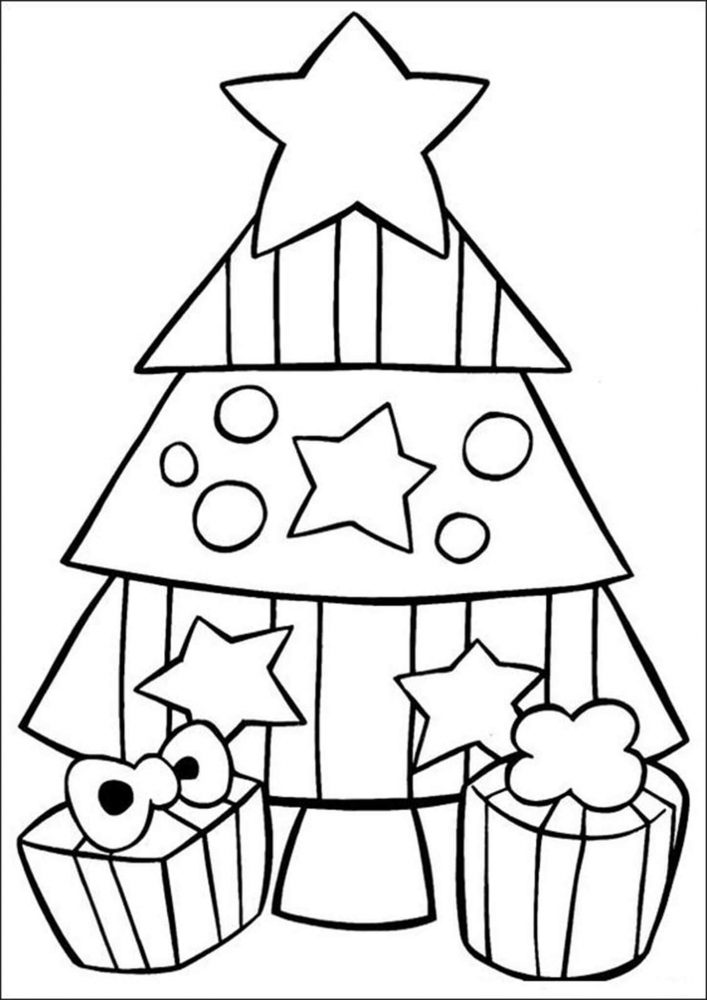 Free &amp; Easy To Print Christmas Tree Coloring Pages - Tulamama