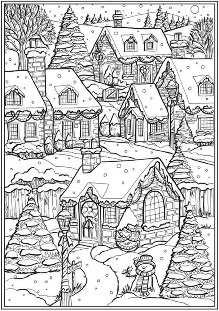 Christmas Colouring In Sheets For Adults