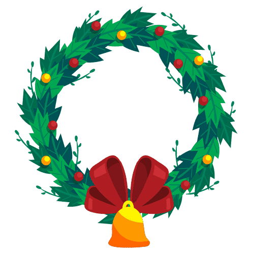 Free & Cute Christmas Wreath Clipart For Your Holiday Decorations ...