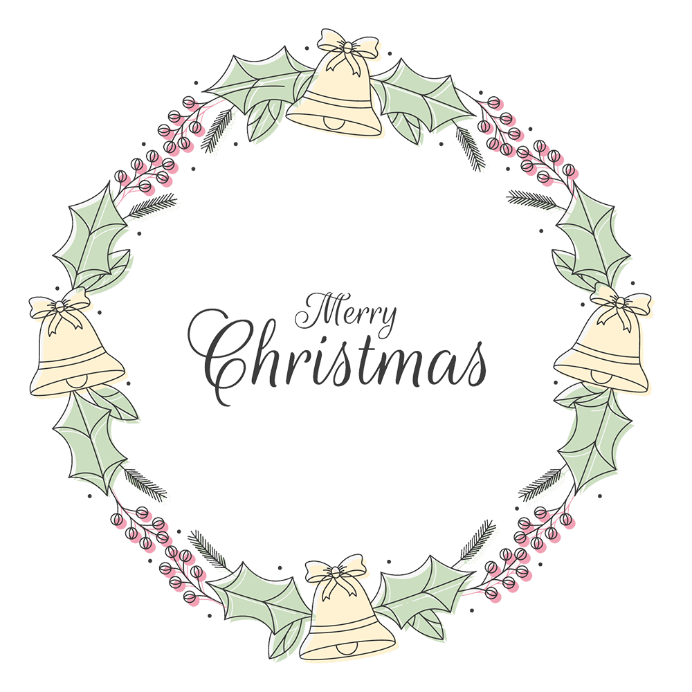 christmas wreath clipart