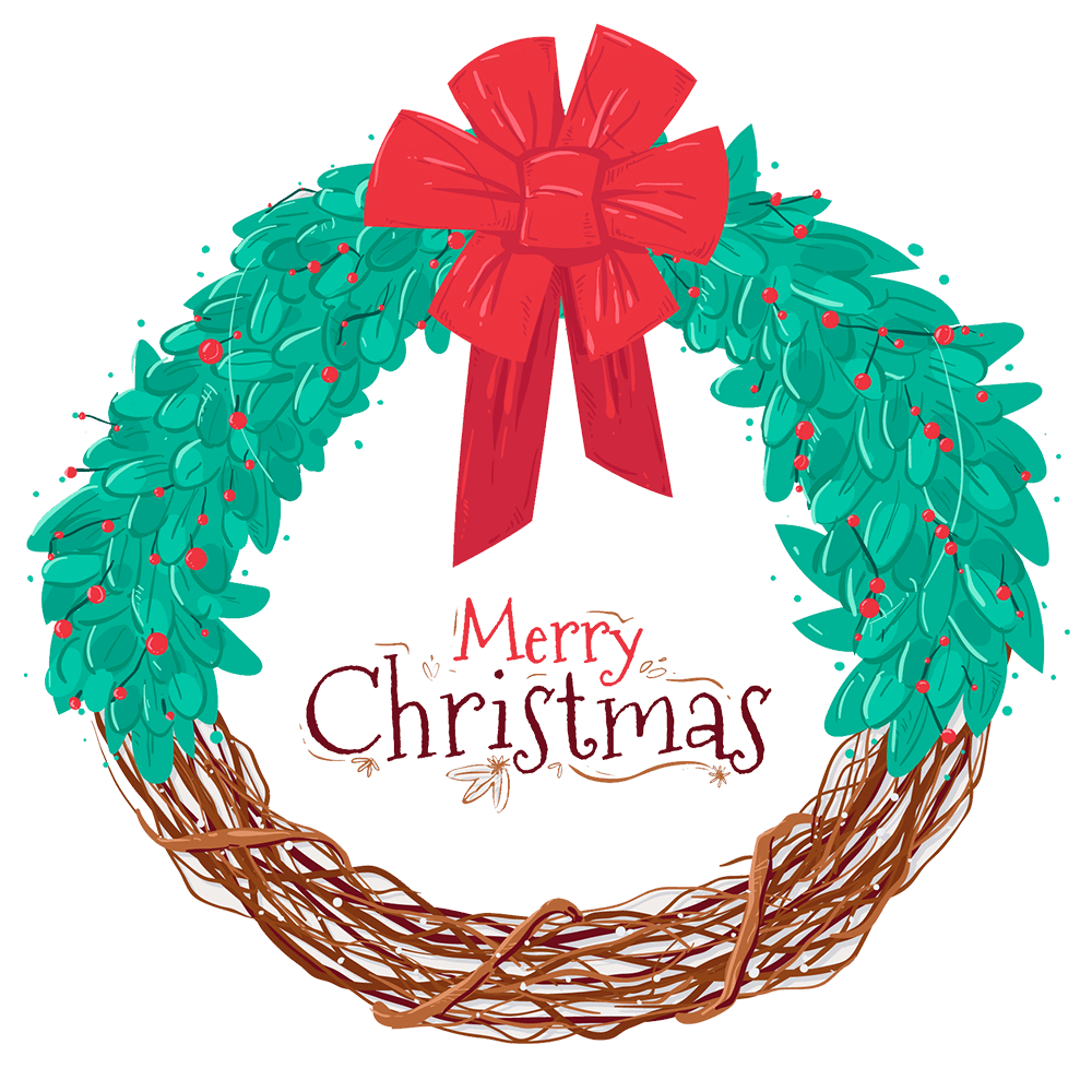 christmas wreath clipart