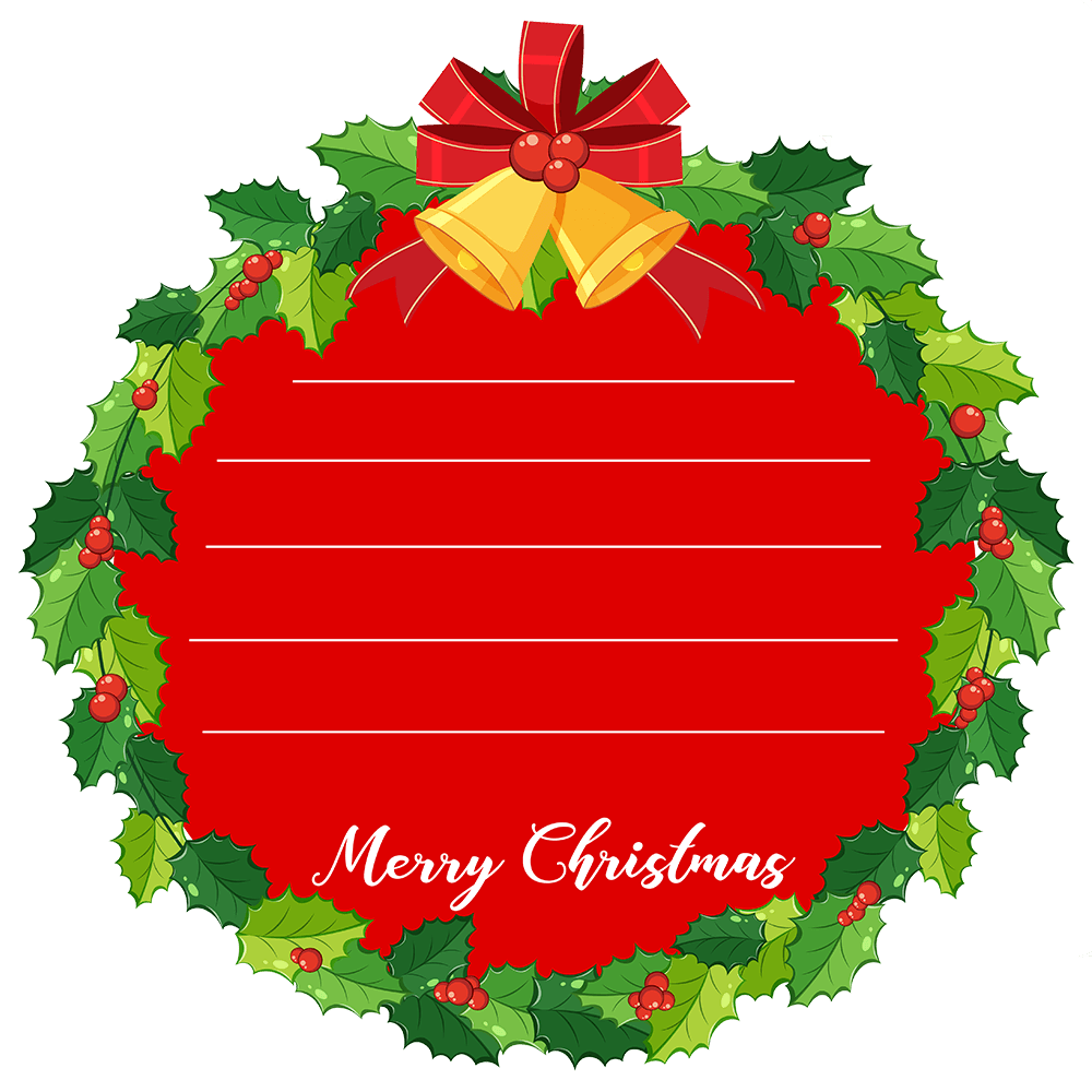 christmas wreath clipart