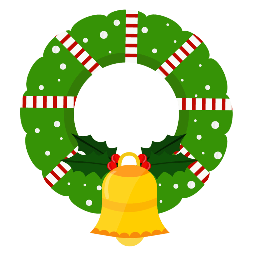 christmas wreath clipart