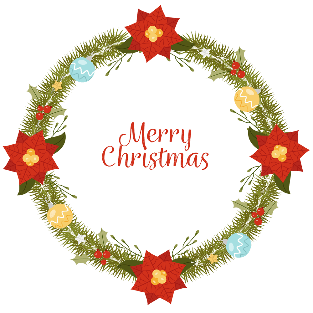 christmas wreath clipart