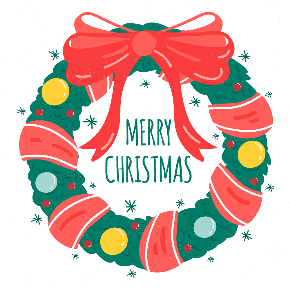 christmas wreath clipart