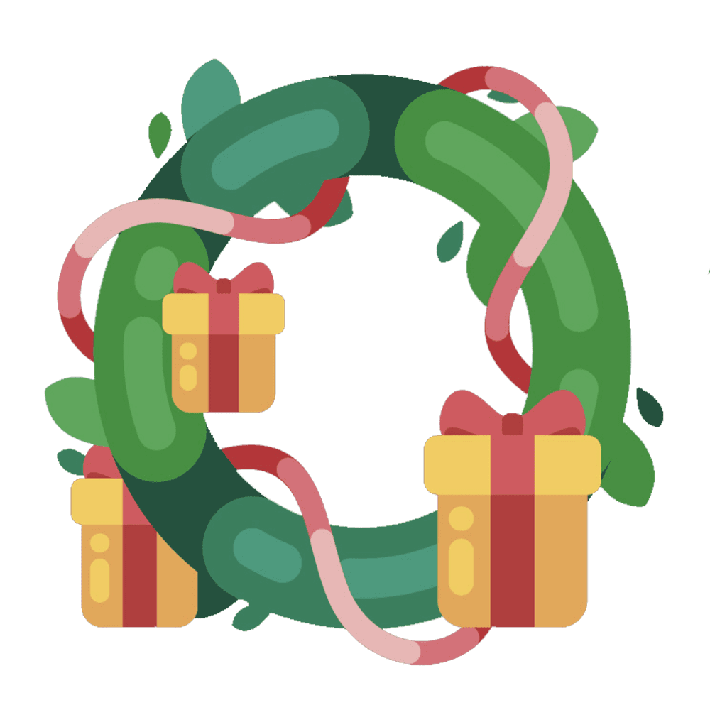 christmas wreath clipart