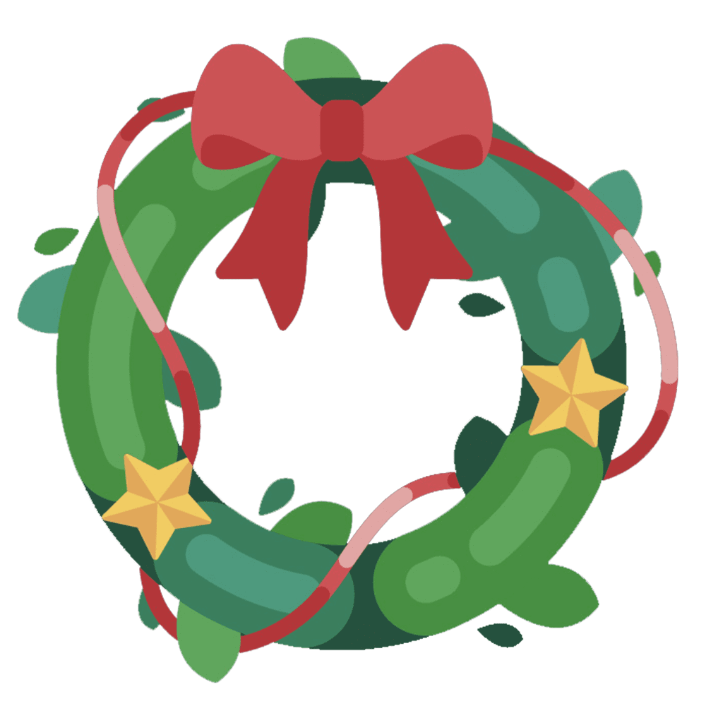 christmas wreath clipart