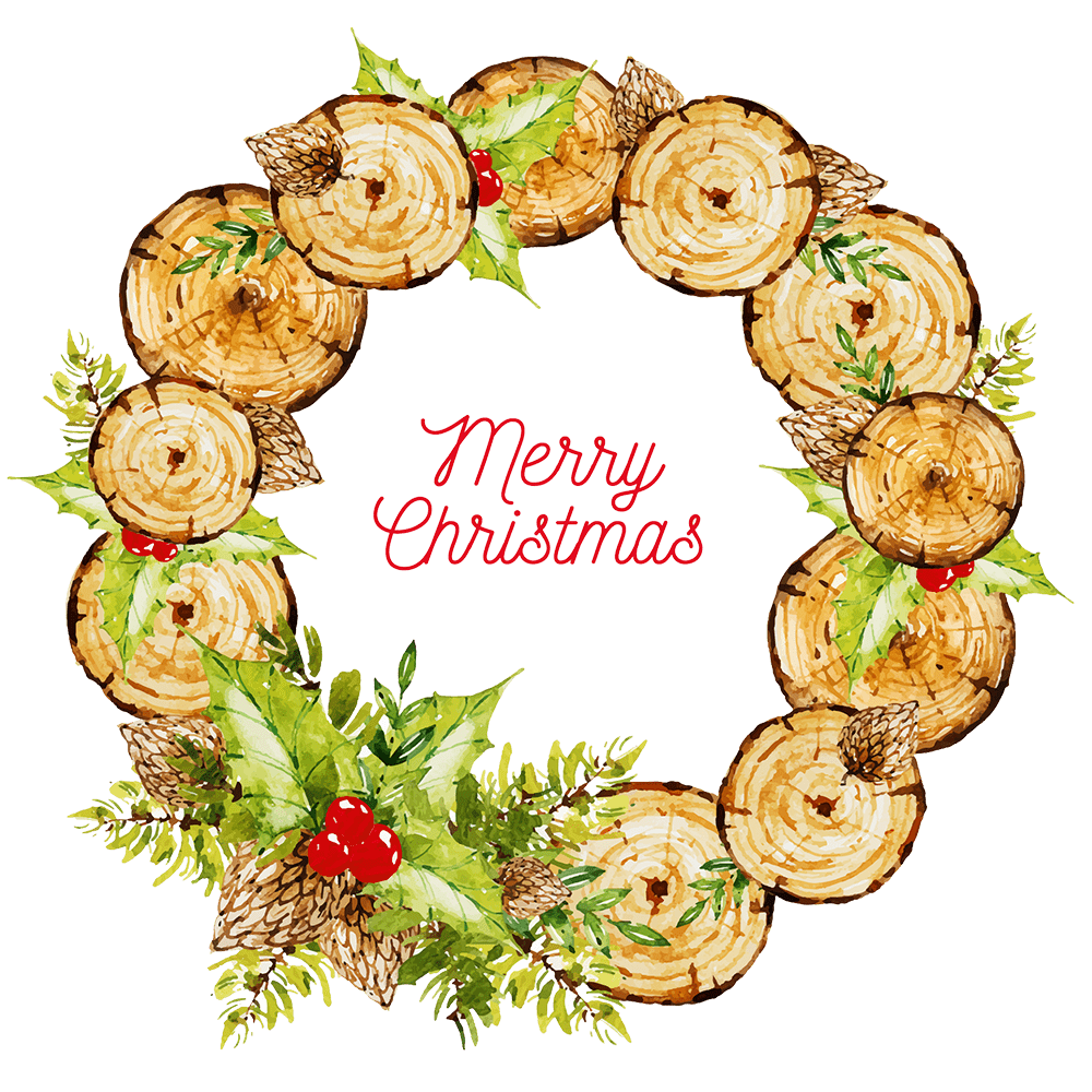 christmas wreath clipart