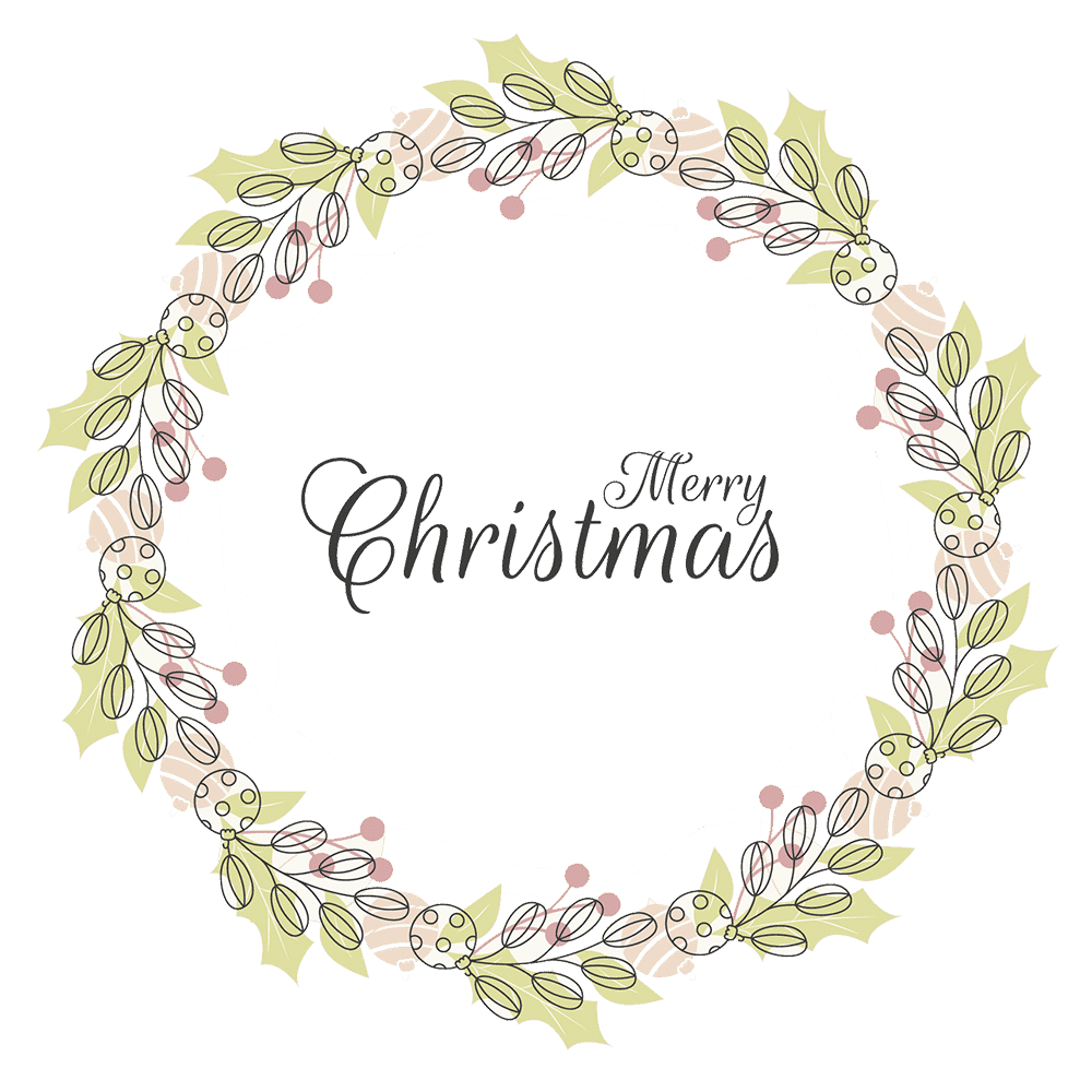 christmas wreath clipart